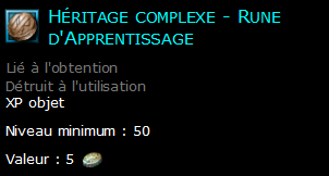 Héritage complexe - Rune d'Apprentissage