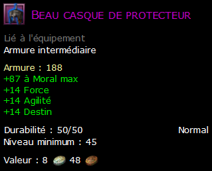 Beau casque de protecteur