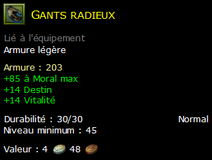 Gants radieux