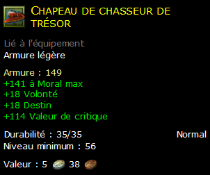 Chapeau de chasseur de trésor